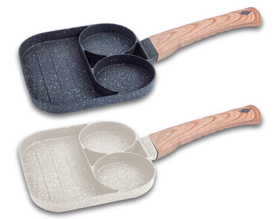 Sartén de 3 compartimentos