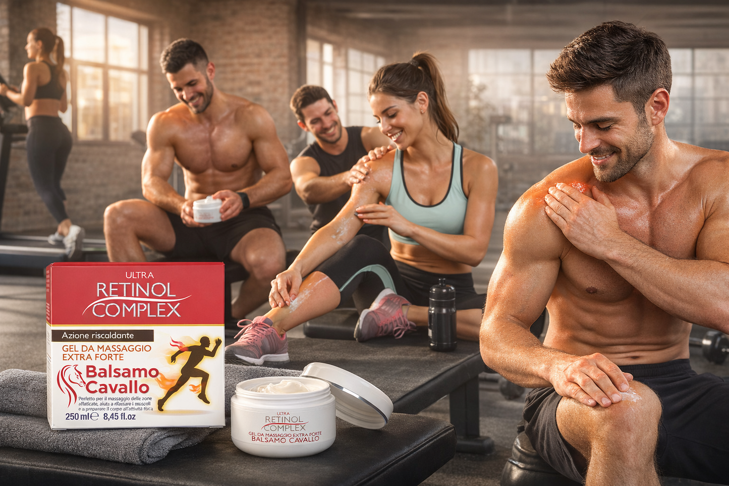 ANALGÉSICO CORPORAL BÁLSAMO DE CABALLO 250ML – RETINOL COMPLEX