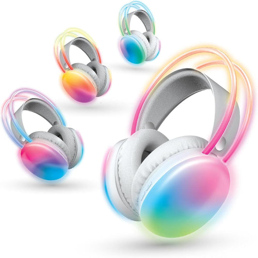 Auriculares Inalámbricos con Luces LED Multicolor