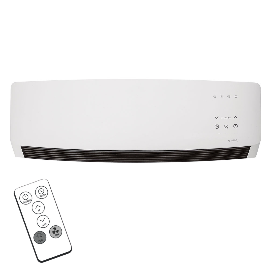 Climatizador y calefactor de pared 2 en 1