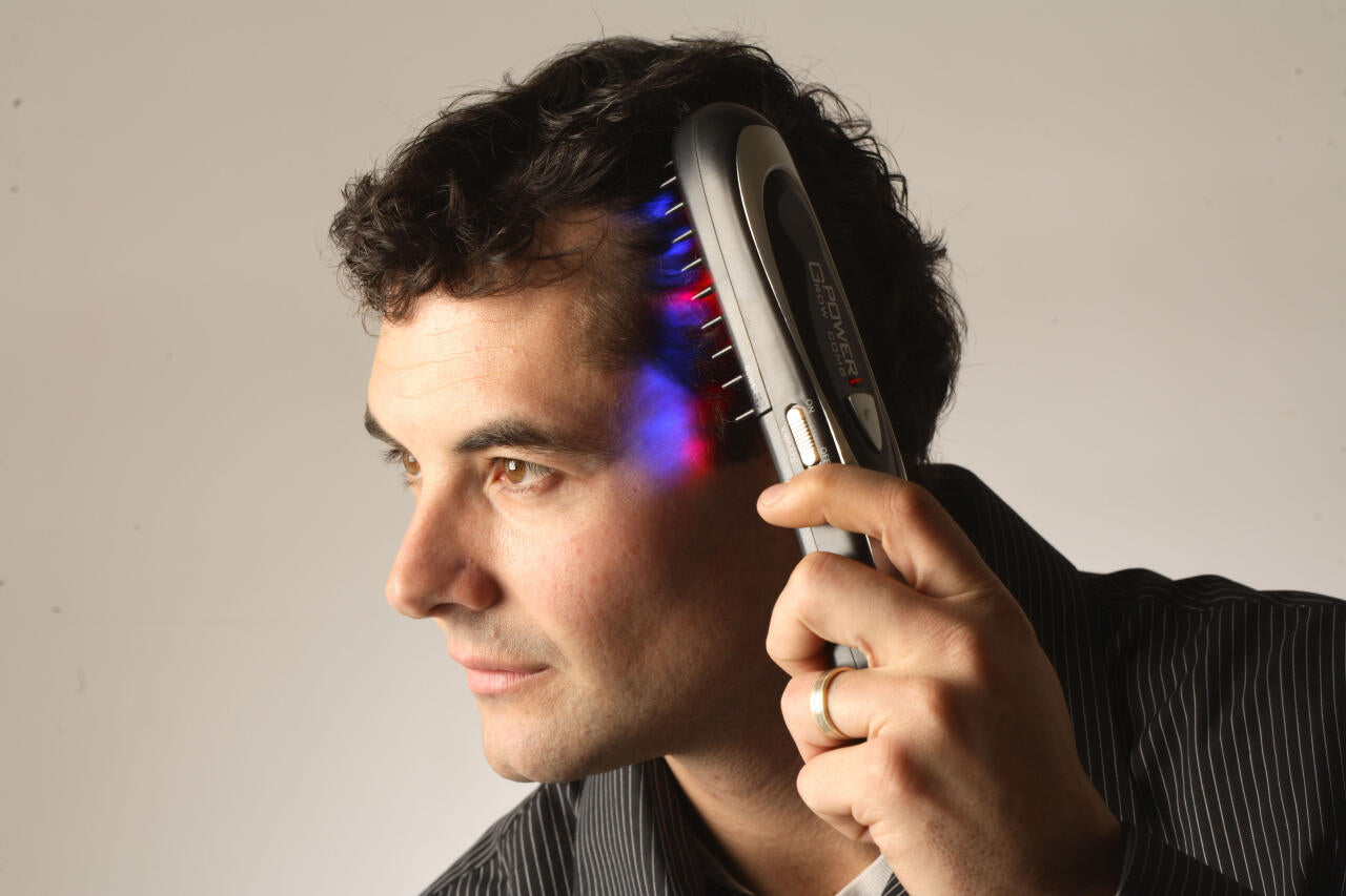 Peine con infrarrojos y láser para el crecimiento y caída del cabello